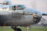 N27493 @ I74 - Departing Urbana, Ohio during the B-25 Gathering and Doolittle Reunion. - by Bob Simmermon