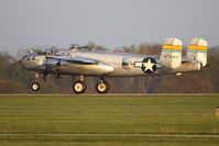 N27493 @ I74 - Departing Urbana, Ohio during the B-25 Gathering and Doolittle Reunion. - by Bob Simmermon