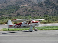 N2028K @ SZP - 1947 Luscombe 8E SILVAIRE, Continental C85 85 Hp, same ownership an incredible 60+ years, landing roll Rwy 22 - by Doug Robertson