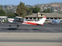 N5443L @ SZP - 1980 Cessna 152, Lycoming O-235 115 Hp, landing Rwy 22 - by Doug Robertson