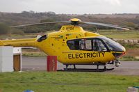 G-WPDA @ EGFH - Visiting helicopter operated by Western Power Distribution Helicopter Unit based at Bristol International Airport. Previously registered D-HIPT. - by Roger Winser