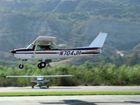 N704JH @ SZP - 1976 Cessna 150M, Continental O-200 100 Hp, landing Rwy 04 - by Doug Robertson