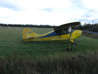 C-FYAT - This aircraft sits in a farm field close to the Quebec village of Lac Labrecque, in the Lac St. Jean region (Alma, Quebec is the nearest airport). I came across this lovely wee bird while driving past the nearby 'blueberry fields' -- it's For Sale. - by D. M. Robertson