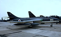 XE685 @ EGDY - Hawker Hunter GA.11 [HABL003028] RNAS Yeovilton~G 31/07/1982 - by Ray Barber