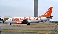 HB-IIB @ EGGW - Boeing 737-3M8 [24024] (EasyJet Switzerland) Luton~G 28/08/2003 - by Ray Barber