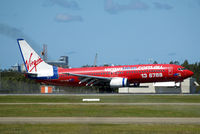 VH-VOB @ YBBN - Boeing 737-8BK [30622] (Virgin Blue) Brisbane-International~VH 18/03/2007. About to touch down. - by Ray Barber