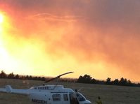 N902EH - on scene at forest fire near Edgemont, SD. - by Kaleena Davis