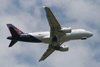 OO-SSR @ EBBR - Flight SN3841 is climbing from RWY 07R - by Daniel Vanderauwera