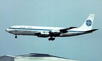 N448PA @ EGLL - Boeing 707-321C [19270] (Pan Am) Heathrow~G 01/07/1975. taken from a slide.