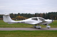 SE-MBG @ ESMG - Diamond Star taxying after landing at Feringe airfield, Sweden. - by Henk van Capelle