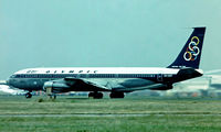 SX-DBP @ EGLL - Boeing 707-351C [19163] (Olympic Airways) Heathrow~G 01/07/1977. Image taken from a slide.