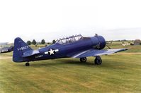 G-BKRA - In US Navy markings at Old Warden C1990. - by Lee Mullins