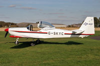 G-SKYC @ EGBR - Slingsby T-67M Firefly. Hibernation Fly-In, The Real Aeroplane Club, Breighton Airfield, October 2012. - by Malcolm Clarke