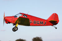 G-BGMJ @ EGBR - Gardan GY-201 Minicab. Hibernation Fly-In, The Real Aeroplane Club, Breighton Airfield, October 2012. - by Malcolm Clarke