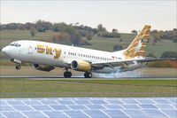 TC-SKG @ EDDR - Boeing 737-4Q8 - by Jerzy Maciaszek