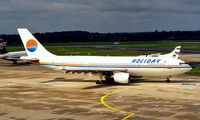 TC-RAB @ EDDL - Airbus A300B4-103 [102] (Holiday Air) Dusseldorf~D 31/08/1996. Image taken from a slide. - by Ray Barber
