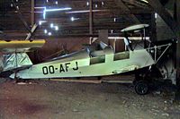 OO-AFJ @ EBTX - SNCAN Stampe SV.4C [197] Theux-Verviers~OO 15/08/2002. Dismantled and stored here. - by Ray Barber
