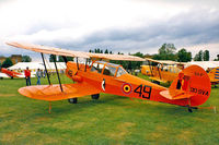 OO-SVA @ EGTC - Stampe et Vertongen Stampe SV.4B [1191] Cranfield~G 06/07/1986 - by Ray Barber