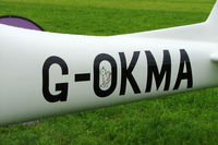 G-OKMA @ EDMT - Tri-R KIS TR-1 [PFA 239-12808] Tannheim~D 18/07/2009. This cartoon image seen in the centre of the O not in earlier photo's. - by Ray Barber