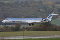 ES-ACC @ LOWW - Estonian Air Bombadier CRJ-900 - by Thomas Ranner
