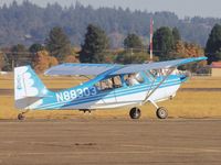 N88303 @ KSLE - Bellanca taxiing prior to departure - by CJ Lebel