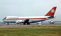 CF-TOB @ EGLL - Boeing 747-133 [20014] (Air Canada) Heathrow~G 01/07/1975. Image taken from a slide. - by Ray Barber