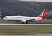 TC-JYB @ LOWW - Turkish Airlines Boeing 737-900 - by Thomas Ranner