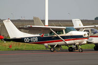 OO-VDB @ EBAW - Cessna 210MF Centurion [210-58726] Antwerp - Deurne~OO 11/08/2010. Noted minus prop.