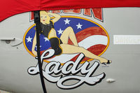 N8112A @ AWO - Artwork on 1957 Grumman S-2A Tracker, c/n: 336
ex BU136427 - by Terry Fletcher