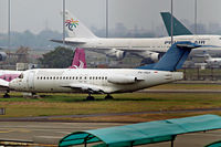PK-MGH @ WIII - Fokker F-28-4000 Fellowship [11171] (Merpati Nusantara) Jakarta - Soekarno Hatta International~PK 26/10/2006. Stored pending scrapping.
