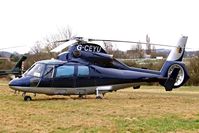 G-CEYU @ EGBC - Aerospatiale AS.365N1 Dauphin [6298] (Multiflight) Cheltenham Race Course~G 13/03/2009. Earlier scheme.