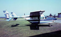 OY-CBB @ EKBI - Cessna T.337D Super Skymaster [337-1000] Billund~OY 04/06/1982. Image taken from a slide. - by Ray Barber
