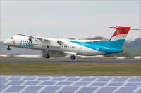 LX-LGD @ EDDR - De Havilland Canada DHC-8-402Q - by Jerzy Maciaszek