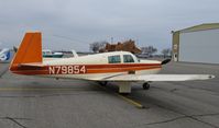 N79854 @ KAXN - Mooney M20E on the line. - by Kreg Anderson