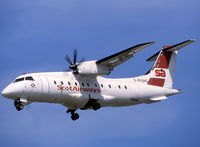 G-BYHG @ LEBL - Landing rwy 25 - by Shunn311