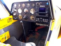 N392CC @ EDU - Piper PA-18 panel
