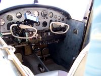 N2855C @ EDU - Cessna 170 panel