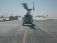 N5748M - Photo of my father taking off from Camp Bastion Afghanistan. Was KIA when the helicopter crashed on 1-16-2012 - by Austin T. Walker