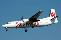 SE-LIO @ ESSA - Fokker 50 on approach to Stockholm Arlanda airport. - by Henk van Capelle