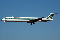 I-DATS @ ESSA - Alitalia MD-82 appraching Stockholm Arlanda airport. - by Henk van Capelle