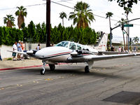N584DF @ KPSP - AOPA 2012 Parade at Palm Springs. Beech Baron 58  c/n TH-1605 - by Jeff Sexton