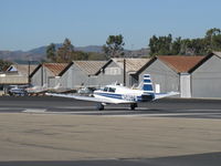 N58079 @ SZP - 1987 Mooney M20J 201LM (Lean Machine), Lycoming IO-360-A3B6D 200 Hp, takeoff roll Rwy 22 - by Doug Robertson