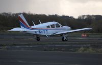 G-AVYT @ EGFH - Visiting Cherokee Arrow departing before the rain arrives. - by Roger Winser