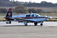 G-BYEE @ EGFH - Visiting Mooney 231. - by Roger Winser