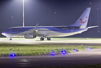 G-FDZA @ EGSH - Sat on stand after spray in to Thomson's Dreamliner livery.