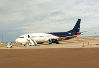 N594AB @ KGTF - On ramp at KGTF.
Ferry flight(s) from KMIA to ZSJN.
Fuel stop KGTF, delay at PANC, fuel stop at UHPP.