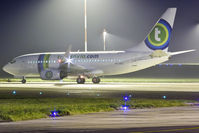 PH-XRZ @ EGSH - About to be towed to the KLM Hangar for MX.