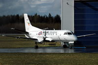 SE-KCR @ ESKN - Saab 340A operated by Nordic Solutions Air Services parked at Skavsta airport,  Nyköping, Sweden. - by Henk van Capelle