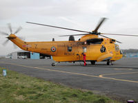 ZH545 @ CAX - Sea King HAR.3A of 202 Squadron at RAF Boulmer refuelling at Carlisle in the Spring of 2006. - by Peter Nicholson