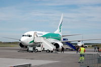 PH-XRD @ ESKN - Transavia Airlines Boeing 737-700 at the platform of Skavsta airport, Nyköping, Sweden. - by Henk van Capelle